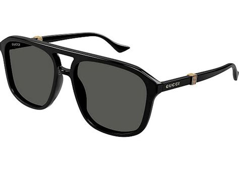 gucci 1494s|Gucci Running Web Aviator Sunglasses Black/Gold (GG1494S .